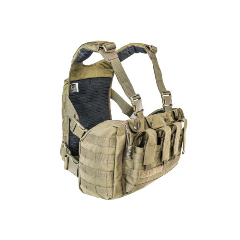 Gilet de combat chest rig MKII Tasmanian Tiger + extension dorsale, cl : sable Gilet de combat chest rig MKII Tasmanian Tiger + extension dorsale, cl : sable