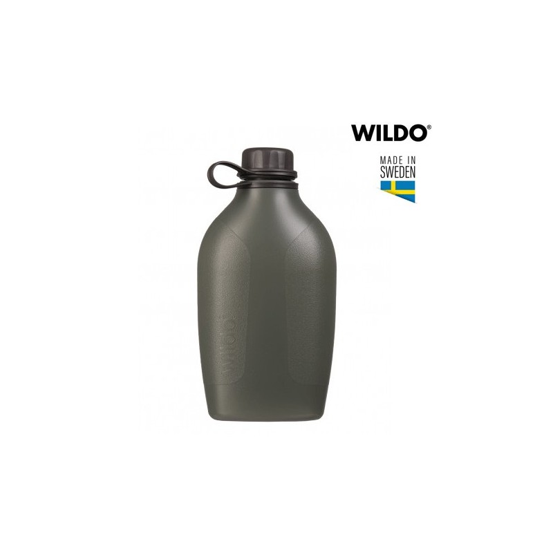 Gourde Wildo® Hiker 1L, cl : vert, orig : armée suédoise Gourde Wildo® Hiker 1L, cl : vert, orig : armée suédoise