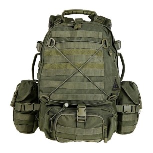 Sac a dos Cougar 45L, Ares, cl : Vert armée (sur-sac pluie inclus)