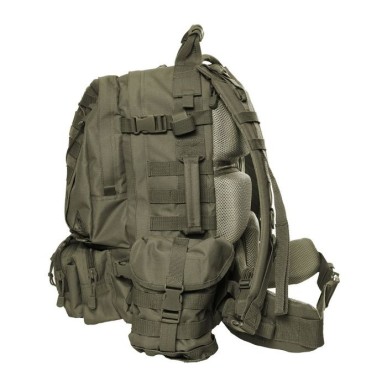 Sac a dos Cougar 45L, Ares, cl : Vert armée (sur-sac pluie inclus)