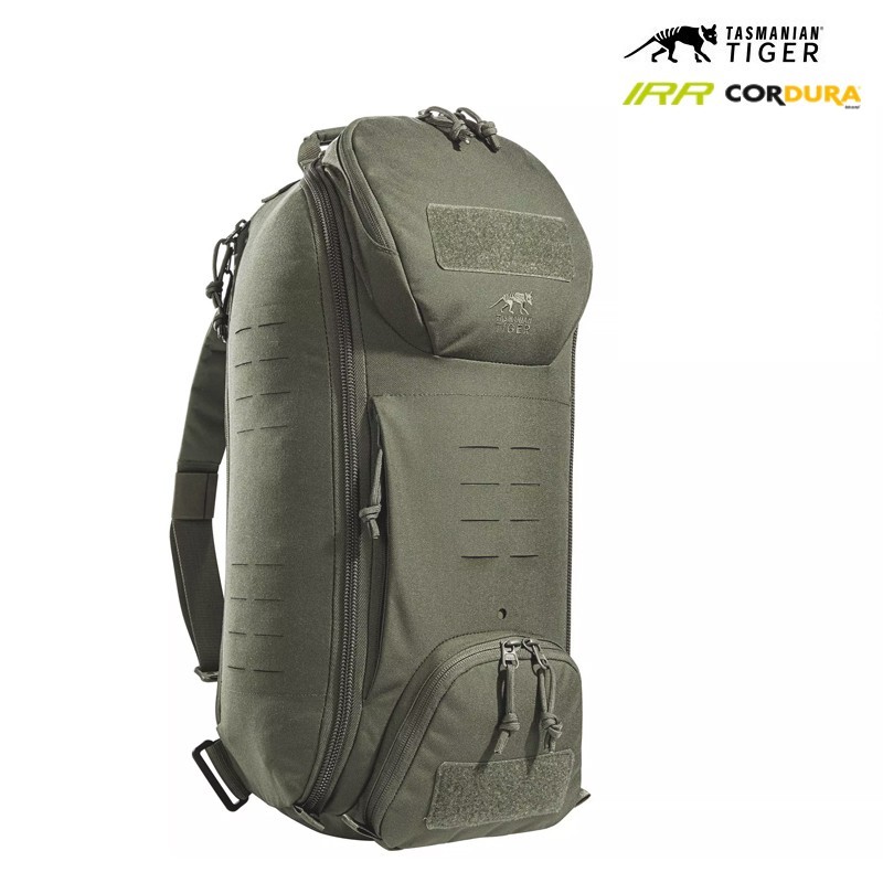 Sac à dos bandoulière 20L, Tasmanian Tiger, Vert SGO IRR (Infra Red Reflectance) Sac à dos bandoulière 20L, Tasmanian Tiger, Vert SGO IRR (Infra Red Reflectance)