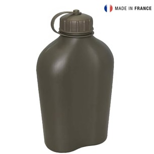 Gourde neuve originale Armée française, plastique, vert OTAN