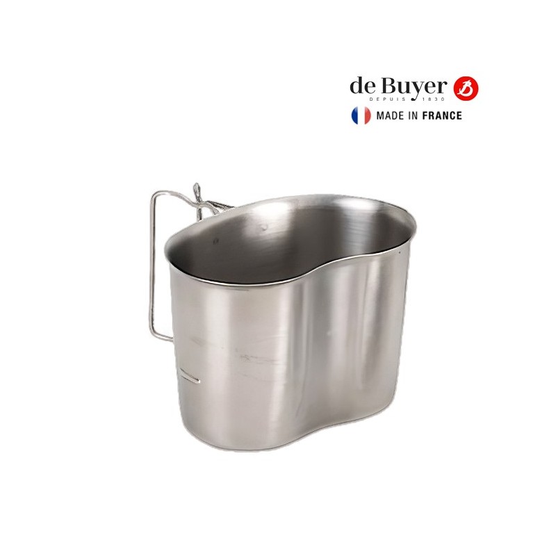 Quart inox original armée française, De Buyer Quart inox original armée française, De Buyer
