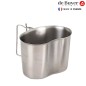 Quart inox original armée française, De Buyer Quart inox original armée française, De Buyer