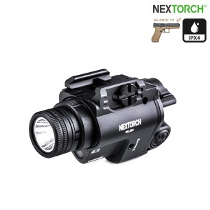 Lampe WL23 Nextorch avec laser rouge pour arme de poing (GLOCK 17, ..)