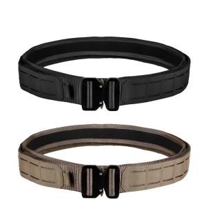 Ceinturon boucle Cobra + attaches MOLLE (couleur noir ou sable)