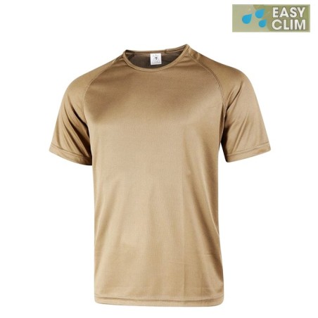 T-shirt technique militaire "Easy Clim - respirant", couleur coyote