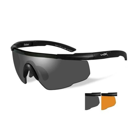 Lunettes de Protection Balistiques Saber Advanced, écrans fumé/orange
