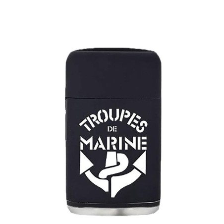 Briquet gaz tempête avec logo Troupes de marine