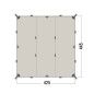 Bache Tatonka Tarp 1TC Toile coton imperméable 425 x 445 cm - Beige Bache Tatonka Tarp 1TC Toile coton imperméable 425 x 445 cm - Beige