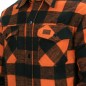 Chemise épaisse à carreaux, type bucheron, couleur orange et noir Chemise épaisse à carreaux, type bucheron, couleur orange et noir