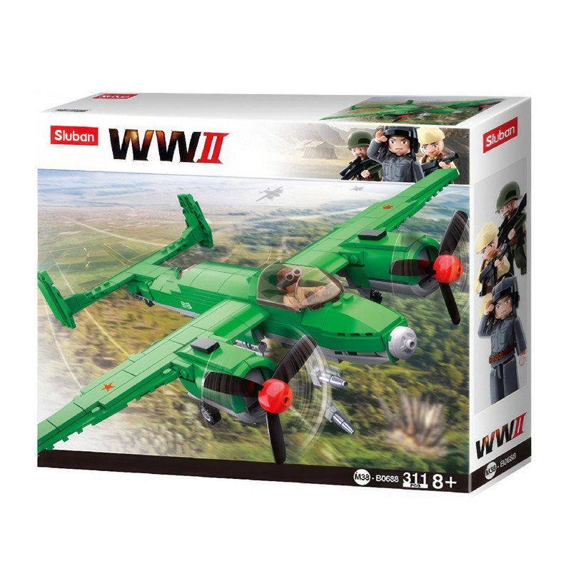 Avion bombardier allié, Sluban (type LEGO) Avion bombardier allié, Sluban (type LEGO)