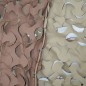Filet de Camouflage Desert / sable First® S-Circle Cut - 3 x 3 mètres Filet de Camouflage Desert / sable First® S-Circle Cut - 3 x 3 mètres