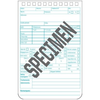 Calepin secourisme primo-intervenant