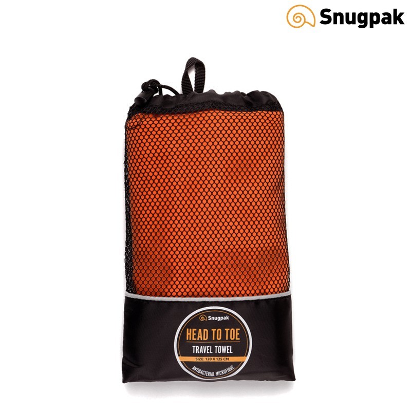 Serviette de Voyage Microfibre Snugpak - 125 cm x 120 cm, cl : Orange Serviette de Voyage Microfibre Snugpak - 125 cm x 120 cm, cl : Orange