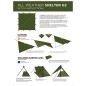 Bâche Tout Temps 3 x 3m, vert militaire - Snugpak Bâche Tout Temps 3 x 3m, vert militaire - Snugpak