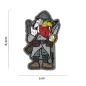 Patch velcro Coq Poilu 14-18 "nettoyeur de tranchées" Patch velcro Coq Poilu 14-18 "nettoyeur de tranchées"