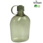 Gourde militaire type US, 100% Tritan sans BPA, couleur kaki transparent Gourde militaire type US, 100% Tritan sans BPA, couleur kaki transparent