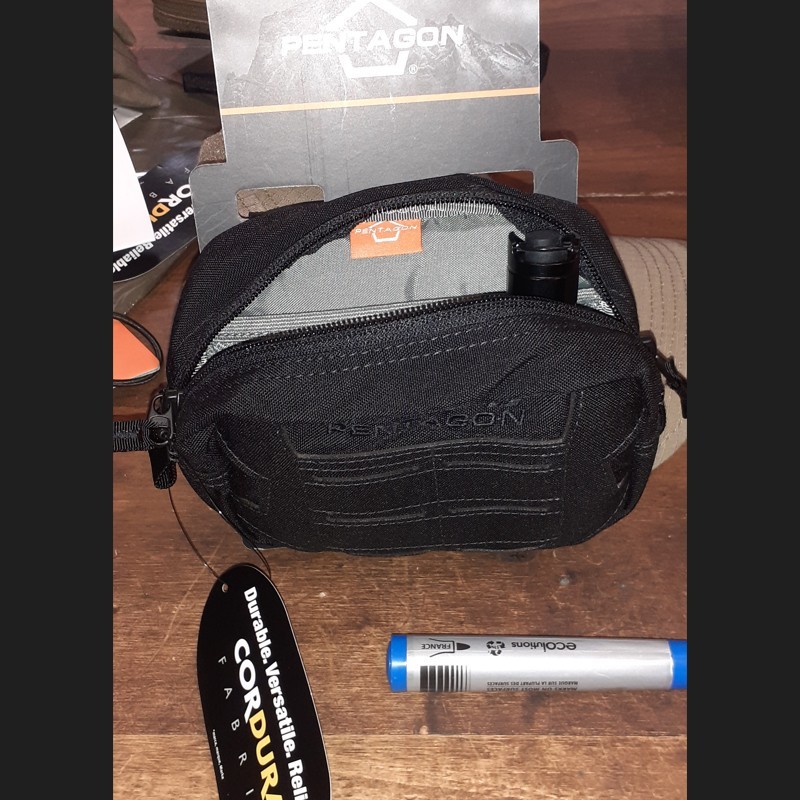 Pochette MOLLE horizontale 15X10, Pentagon, cl : noir Pochette MOLLE horizontale 15X10, Pentagon, cl : noir