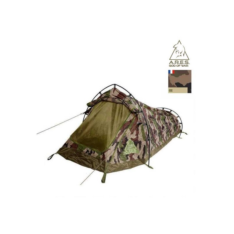 Tente monoplace ARES, camouflage armée française Tente monoplace ARES, camouflage armée française