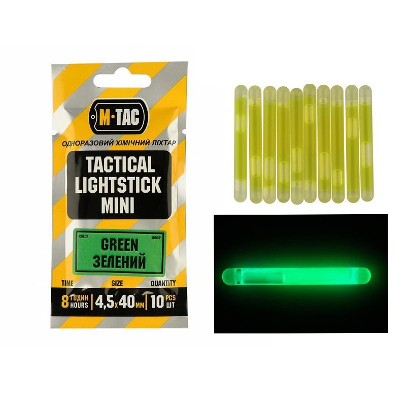 Mini bâtons lumineux M-Tac 4,5 x 40 mm Vert (10 pièces) Mini bâtons lumineux M-Tac 4,5 x 40 mm Vert (10 pièces)