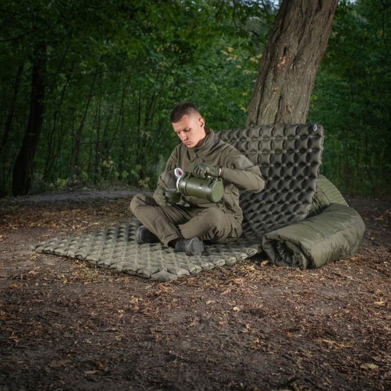 Matelas Gonflable Bivouac M-Tac XXL - Large : 195 x 120 cm, vert militaire Matelas Gonflable Bivouac M-Tac XXL - Large : 195 x 120 cm, vert militaire