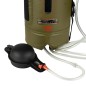 Douche Solaire de Bivouac 12L (avec pompe) - Couleur vert militaire Douche Solaire de Bivouac 12L (avec pompe) - Couleur vert militaire