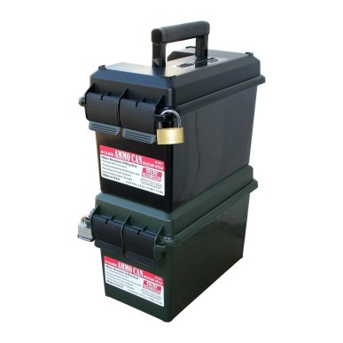 Boîte à munitions en plastique AC50C – MTM Case-Gard - noir ou vert