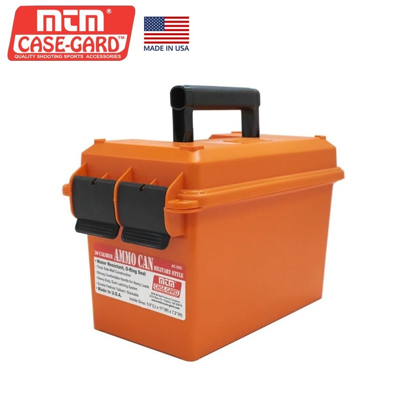Boîte à munitions AC50C – MTM Case-Gard - couleur orange Boîte à munitions AC50C – MTM Case-Gard - couleur orange