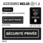 Veste Polaire Sécurité Privée réglementaire - Noir - Marque A10 Veste Polaire Sécurité Privée réglementaire - Noir - Marque A10