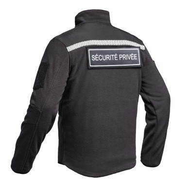 Veste Polaire Sécurité Privée réglementaire - Noir - Marque A10