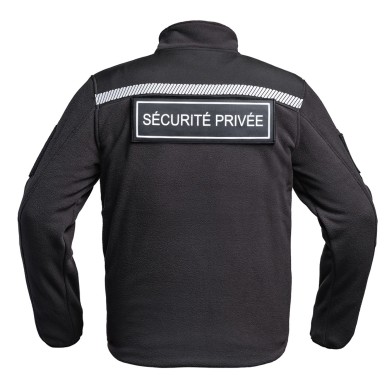 Veste Polaire Sécurité Privée réglementaire - Noir - Marque A10