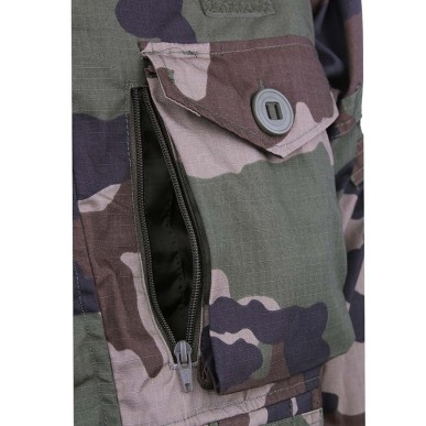 Veste Commando camo Armée Française (multi-poches + capuche)