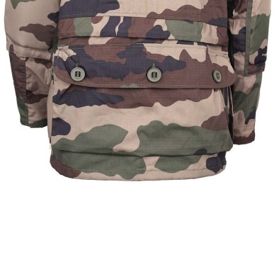 Veste Commando camo Armée Française (multi-poches + capuche)