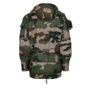 Veste Commando camo Armée Française (multi-poches + capuche)