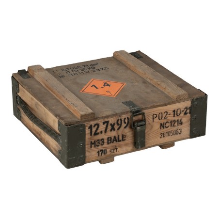 Caisse en bois militaire 40x36x15cm - Orig: armée polonaise