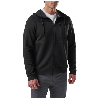 Sweat à capuche 5.11® Arms Full Zip, coloris noir ou sable