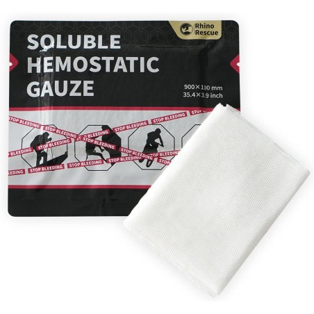 Gaze hémostatique 10 x 90 cm RHINO RESCUE™ (dl : 05/2026)
