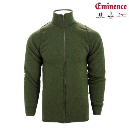 Gilet réglementaire militaire "Ullfrotté laine" 400gr, orig : armée FR
