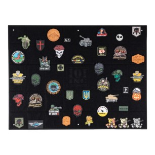 Grand Panneau Velcro pour Collection de Patchs et Écussons. Largeur 1m
