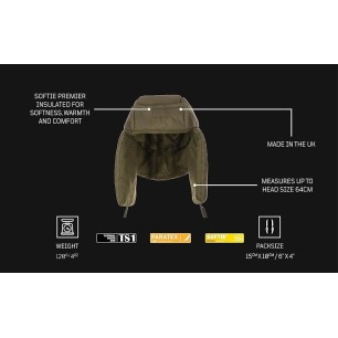 Chapeau Hiver Type Chapka - Vert Armée - Snugpak (T. unique)
