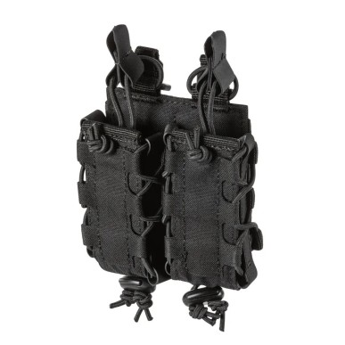 Porte-Chargeurs (à élastique) Double 9mm 5.11, couleur noir ou coyote