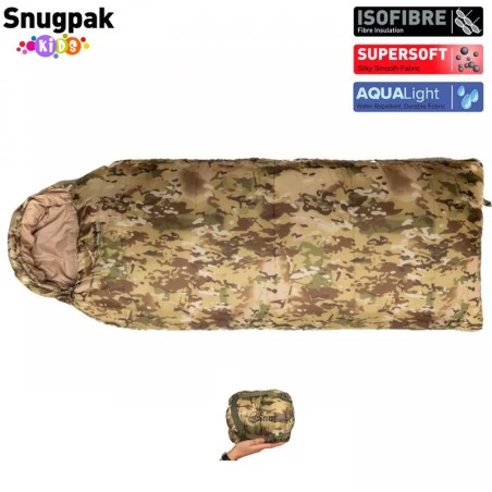 Snugpak® Explorer Kids (sac de couchage pour enfant) - Camo Type Multicam