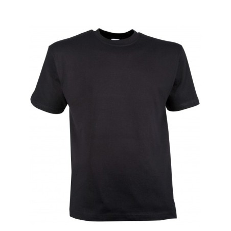 T-Shirt Noir (sans logo) 180g Réglementaire Militaire