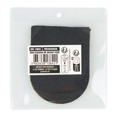 Patch velcro "né pour être soldat" – édition française