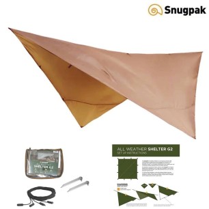 Bâche étanche 3 x 3 m Coyote Snugpak