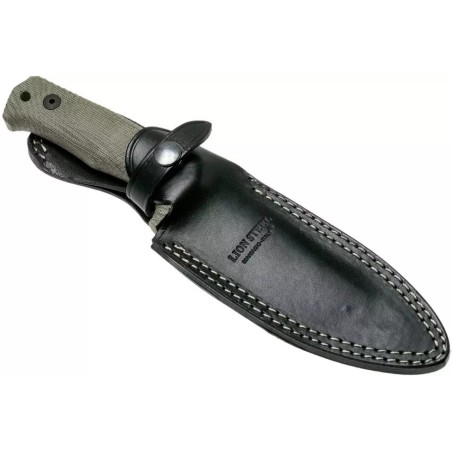 Couteau Lionsteel "T5" Micarta Vert Blackwash
