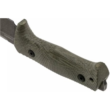 Couteau tactique Lionsteel "T5" Micarta Vert Blackwash