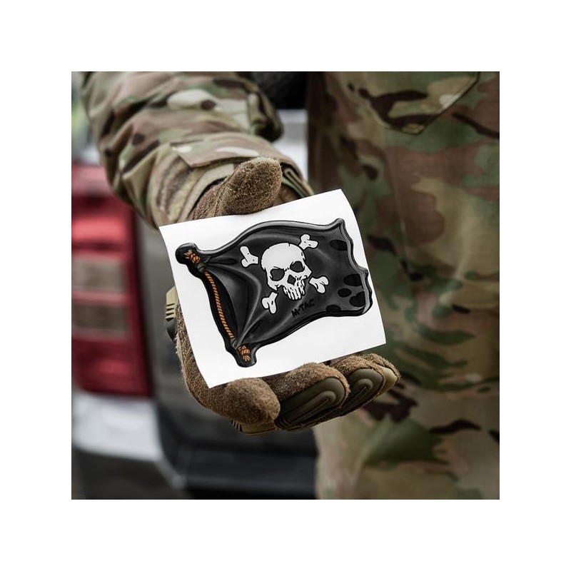 Autocollant 3D drapeau pirate Jolly Roger Autocollant 3D drapeau pirate Jolly Roger