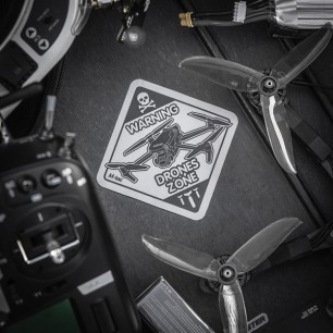 Autocollant Warning Drones Zone Réfléchissant